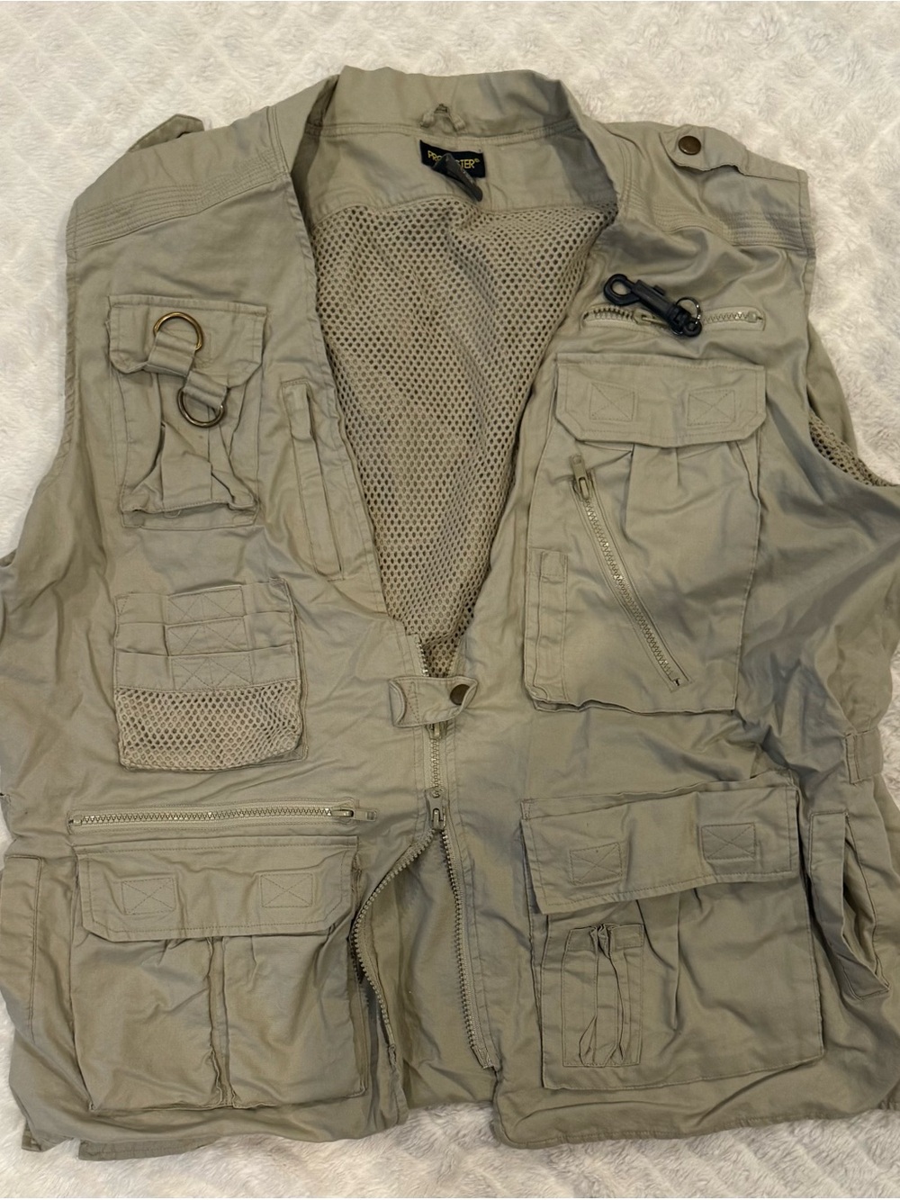 Men's Utility Vest Jacket - Khaki